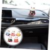 Beatifufu 5pcs Ceramic Cat Decoration Miniature Auspicious Cat Ornaments for Home and Car Decor Creative Tabletop Adornment Unique Choice for Friends and Family view 3