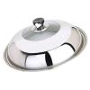 11 Inch Stainless Steel Pan Lid, Cookware and Bakeware Lids Universal Pan Lid Tempered Glass Lid Replacement Lids for Pots and Pans view 1