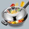 11 Inch Stainless Steel Pan Lid, Cookware and Bakeware Lids Universal Pan Lid Tempered Glass Lid Replacement Lids for Pots and Pans view 2
