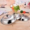 11 Inch Stainless Steel Pan Lid, Cookware and Bakeware Lids Universal Pan Lid Tempered Glass Lid Replacement Lids for Pots and Pans view 4