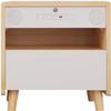 AKNHD-WY Smart Bedroom Bedside Cabinet with Drawers LED White Nightstand,End Side Table with Charging Station,with USB Ports(Color:Default) view 1