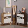 AKNHD-WY Smart Bedroom Bedside Cabinet with Drawers LED White Nightstand,End Side Table with Charging Station,with USB Ports(Color:Default) view 2