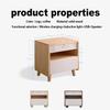 AKNHD-WY Smart Bedroom Bedside Cabinet with Drawers LED White Nightstand,End Side Table with Charging Station,with USB Ports(Color:Default) view 3