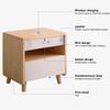 AKNHD-WY Smart Bedroom Bedside Cabinet with Drawers LED White Nightstand,End Side Table with Charging Station,with USB Ports(Color:Default) view 4