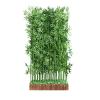 Tall Faux Plant in Pot Fake Tree Artificial Plants,Simulated Bamboo Indoor Outdoor Decor,Artificial Bamboo Tree with Wood Base,Malls Partition Wall Office Separator Screen Room Divider(Size:120cm--20 view 1
