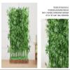 Tall Faux Plant in Pot Fake Tree Artificial Plants,Simulated Bamboo Indoor Outdoor Decor,Artificial Bamboo Tree with Wood Base,Malls Partition Wall Office Separator Screen Room Divider(Size:120cm--20 view 2