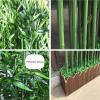 Tall Faux Plant in Pot Fake Tree Artificial Plants,Simulated Bamboo Indoor Outdoor Decor,Artificial Bamboo Tree with Wood Base,Malls Partition Wall Office Separator Screen Room Divider(Size:120cm--20 view 3
