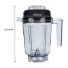 BmXauz 32oz Transparent Plastic Blender Container with Stainless Steel Blade, Compatible for Vitamix Blenders - Clear and Replacement Compatible for N0PF view 2