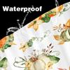 Grtuspr Fall Pumpkin Shower Curtain, Autumn Thanksgiving Harvest Pumpkins Curtains for Bathroom Rustic Wooden Board Rustic Waterproof Fabric Bathroom Curtain Home Accessories with Hooks view 2