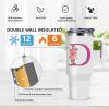 AiHeart Monogrammed Gifts for Women,Wife,Initial Cup,Personalized for Birthday Gifts,Halloween,Thanksgiving Day,Custom Tumbler with Handle 40oz-D view 2