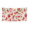 Christmas Cartoon Santa Claus print Event background banner hanging flag 70" x 35 Inch Indoor Outdoor Party Decoration view 1
