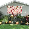 Christmas Cartoon Santa Claus print Event background banner hanging flag 70" x 35 Inch Indoor Outdoor Party Decoration view 3