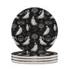 4PCS Drink Coaster Halloween Goth Absorbent Coasters Set Coffee Table Coasters for Drink Coffee Cup Beverage Coasters Wine Beer Bar Coasters view 1