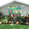 summer style hawaiian print Event background banner hanging flag 70" x 35 Inch Indoor Outdoor Party Decoration view 3