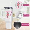 AiHeart Monogrammed Gifts for Women,Wife,Initial Cup,Personalized for Birthday Gifts,Halloween,Thanksgiving Day,Custom Tumbler with Handle 40oz-F view 3