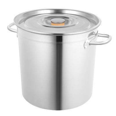 30 Quart Canning Pot Stainless Steel Soup Pot with Lid, Deep Stock Cooking Pot Canning Cookware for Home Kitchen Restaurant