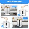 30 Quart Canning Pot Stainless Steel Soup Pot with Lid, Deep Stock Cooking Pot Canning Cookware for Home Kitchen Restaurant view 4