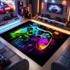 Gaming Rug - Game Rug for Boys Bedroom Game Room Carpet - 80x60 inches view 3