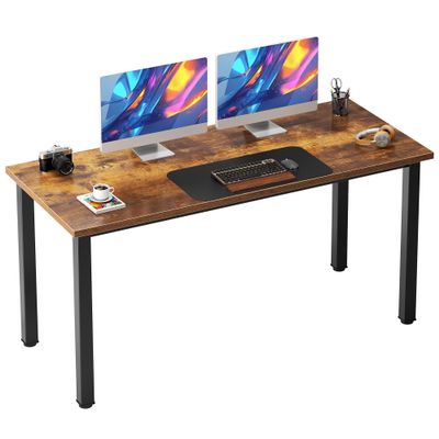 Need 54.3 Inch Large Computer Desk, Modern Simple Style Desk for Home Office, Basic Writing Table for Study Student, Vintage