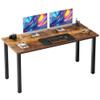 Need 54.3 Inch Large Computer Desk, Modern Simple Style Desk for Home Office, Basic Writing Table for Study Student, Vintage view 1