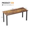 Need 54.3 Inch Large Computer Desk, Modern Simple Style Desk for Home Office, Basic Writing Table for Study Student, Vintage view 3