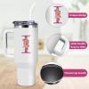 AiHeart Personalized Gifts for Women,Birthday Gift for Sister,Wife,Best Friend,Monogrammed Customized Gifts,Travel Tumbler,Iced Coffee Tumbler,for Christmas,Halloween-I view 3