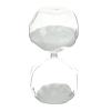 Qianly Glass Hourglass Sand Clock Sand Timer Sandglass for Gift Bedroom Bathroom Desktop Home, White view 1