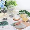 Qianly Glass Hourglass Sand Clock Sand Timer Sandglass for Gift Bedroom Bathroom Desktop Home, White view 4