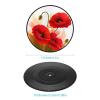 Coasters for Drinks Round Mug Mats Non-Slip Drink Coaster Set Poppy Flowers Vivid Petals Tabletop Protection Mat Novelty Drink Cup Mat for Wine Glass Tea Coffee Home Decor Gift view 2