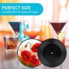 Coasters for Drinks Round Mug Mats Non-Slip Drink Coaster Set Poppy Flowers Vivid Petals Tabletop Protection Mat Novelty Drink Cup Mat for Wine Glass Tea Coffee Home Decor Gift view 3