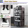 2 3 4-Tier Stereo Cabinet with Drawers, Steel Freestanding Audio/Video Stand with Height-Adjustable Shelves, Corner Entertainment Rack Organizer for Living Room/Bedroom/Office(Style B,3 Tier 100cm/39. view 3