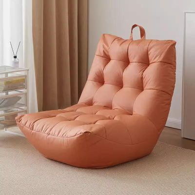 Sofa Chair Large High-Density Foam Filled Sofa, Suitable for Teenagers, Adults, Games, Reading and Watching TV(Orange,A)