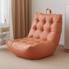 Sofa Chair Large High-Density Foam Filled Sofa, Suitable for Teenagers, Adults, Games, Reading and Watching TV(Orange,A) view 1
