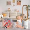 Desk Fan Bladeless Fan, 23" Tower Fan Quiet Cooling, 90 Oscillating Bladeless Fan for Bedroom, Baby Room, Living Room, Office, with Remote Control view 2