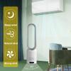 Desk Fan Bladeless Fan, 23" Tower Fan Quiet Cooling, 90 Oscillating Bladeless Fan for Bedroom, Baby Room, Living Room, Office, with Remote Control view 4