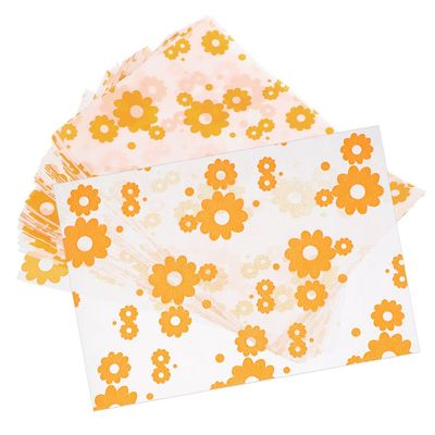 Beavorty Flower Pattern Candy Wrapping Paper 200 Sheets Baking Paper Perfect for Cookies Nougat Sweets Packaging