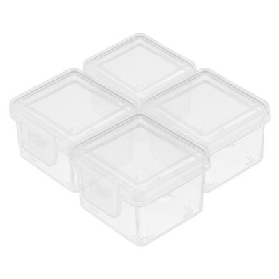 Amosfun Cheese Slice Storage Box Airtight Plastic Container for Refrigerator Butter and Cheese Preservation Compact Food Storage Solution