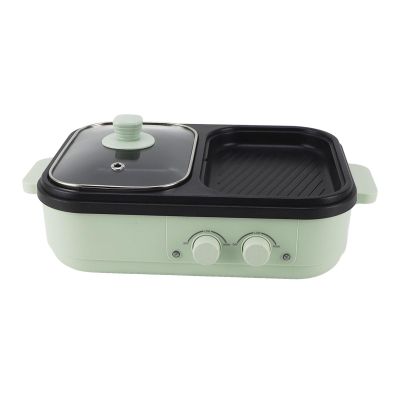 HomeLoft Basics DualUse Electric Hot Pot, Energy Saving 1300W Smokeless Design Electric Hot Pot with NonStick Coating with Lid for Indoor and Outdoor Cooking (US Plug 110V), Genericwio034xfmp-13