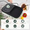 HomeLoft Basics DualUse Electric Hot Pot, Energy Saving 1300W Smokeless Design Electric Hot Pot with NonStick Coating with Lid for Indoor and Outdoor Cooking (US Plug 110V), Genericwio034xfmp-13 view 3