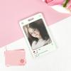 KSTZGTA Creative Acrylic Ferrule Transparent Card Holder Kpop Photocard Holder Keychain Idol Photos Sleeve Postcards Card Holder Keychain Photos, Black view 4