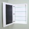 Fox Hollow Furnishings 14x36 Recessed Mirroed Medicine Cabinet (Contemporary White) view 2