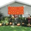 3D Pizza Pepperoni print Event background banner hanging flag 70" x 35 Inch Indoor Outdoor Party Decoration view 3