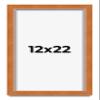 12x22 Frame Brown Honey Pecan Solid Wood Picture Frame | 1.2 Inch Moulding Width | 0.5 Inch Rabbet Depth | Hamilton Collection | with UV Acrylic Plexiglass, Foam Board Backing & Hanging Hardware view 1