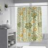 MUKULING Rustic Shower Curtain William Morris Art Grafton Pattern Waterproof Washable Shower Curtain Toilet for Bathroom Bath Decor with Hooks W72xL84in view 1