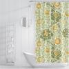 MUKULING Rustic Shower Curtain William Morris Art Grafton Pattern Waterproof Washable Shower Curtain Toilet for Bathroom Bath Decor with Hooks W72xL84in view 3