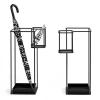 Umbrella Holder Stand Household Hotel Lobby Umbrella Rack Stand, Metal Umbrella Holder, Umbrella Bucket Storage Shelf for Canes, Walking Sticks, Long Umbrellas, Folding Umbrellas, Entryway, Home, Offi view 3