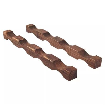 AEYSD-456 Wine Rack Minimalist Wine Rack Solid Wood Creative Multi-Layer Stacked Wine Bottle Organizer Desktop Placement Organizer Goddess Wine Storage Organizer