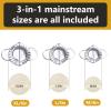 YMOXYI 3-in-1 Dumpling Maker, Pierogi Maker, and Empanada Maker Press, 304 Stainless Steel with 3 Sizes (4, 5, 6) for Homemade Dumplings, Pastries and view 3