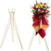 Yiqiying 2 Pcs Gold Flower Stand Display -41.3IN Flower stand for Wedding, Metal flower Display Stand for Wedding Bases Para Arreglos Florales flower Stand display gold centerpieces for wedding view 1