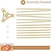 Yiqiying 2 Pcs Gold Flower Stand Display -41.3IN Flower stand for Wedding, Metal flower Display Stand for Wedding Bases Para Arreglos Florales flower Stand display gold centerpieces for wedding view 4